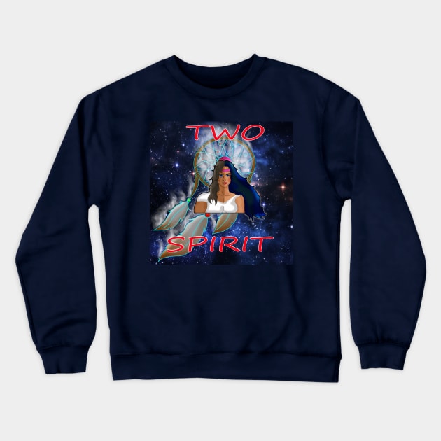 Two Spirit Crewneck Sweatshirt by lytebound